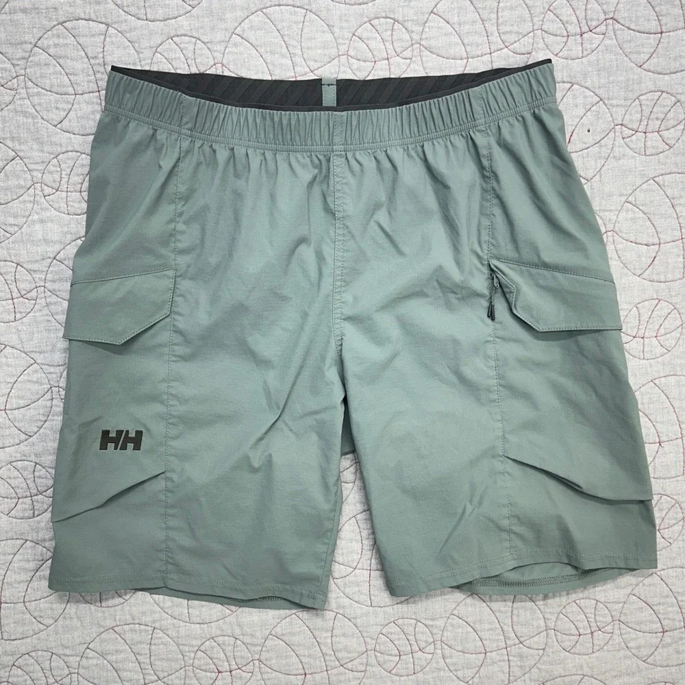 Helly Hansen Vista Hike Cargo Shorts Sage Green UPF 50+ / Men's Large